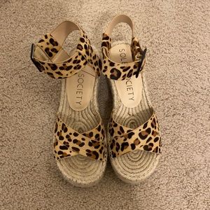 Leopard print Sole Society espadrilles